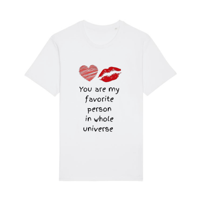 Tricou din bumbac organic personalizat cu imagini print tematica la moda [2]