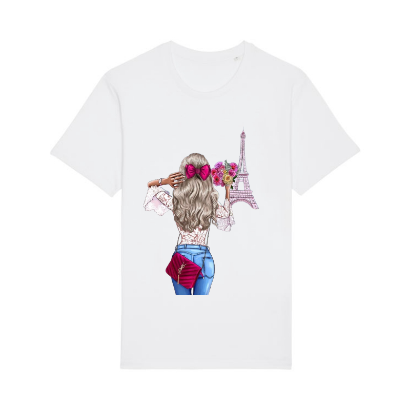 Tricou din bumbac organic personalizat cu imagini print tematica la moda [2]