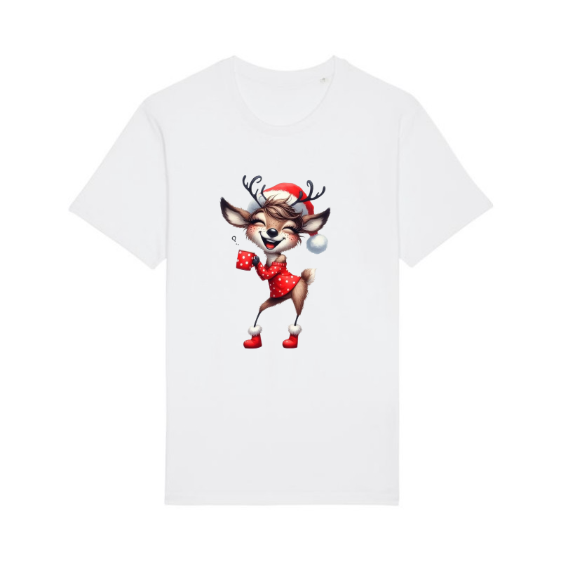 Tricou din bumbac organic personalizat cu imagini print tematica moda de Craciun. [2]