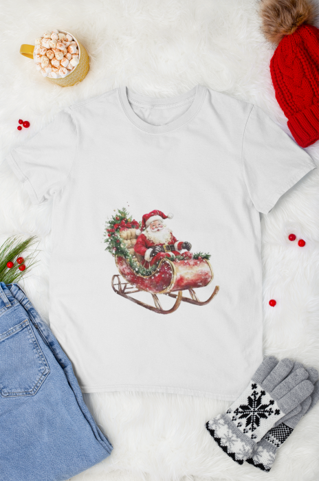 TRICOU DIN BUMBAC ORGANIC SANTA CLAUS [2]