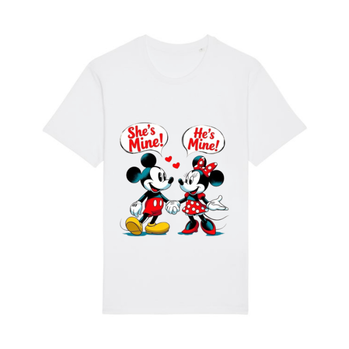 Tricou din bumbac organic personalizat cu imagini print tematica la moda [2]