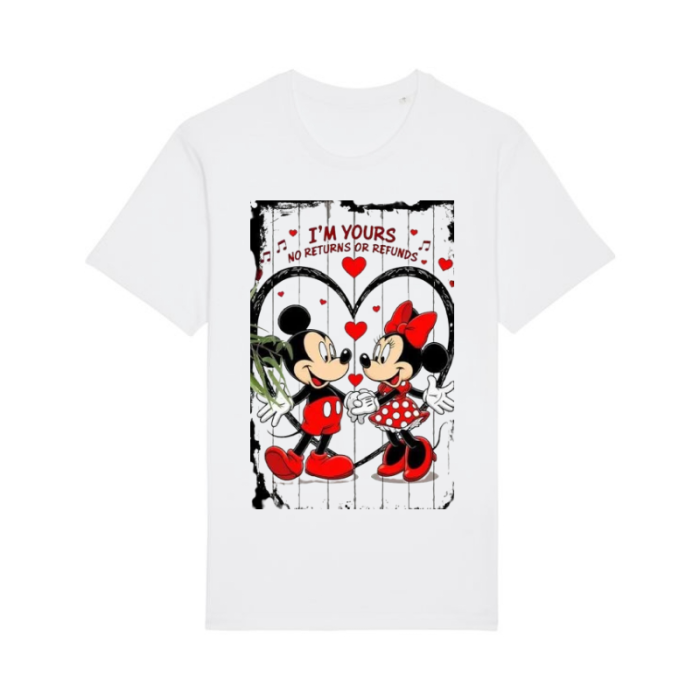 Tricou din bumbac organic personalizat cu imagini print tematica la moda [2]