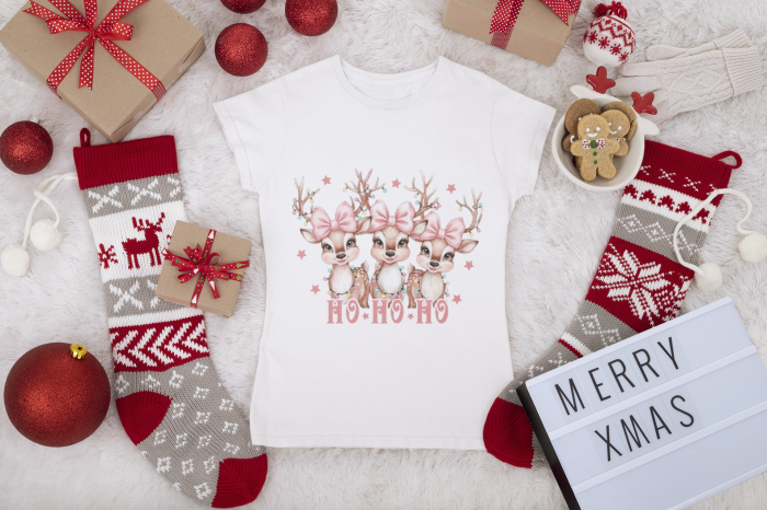 TRICOU DIN BUMBAC ORGANIC CHRISTMAS BAMBY [1]
