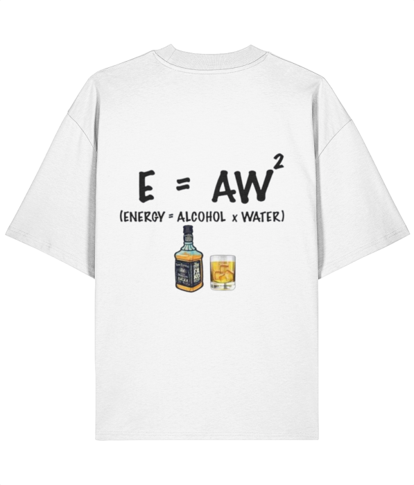 Tricou oversized  din bumbac organic  Alchool and water [4]