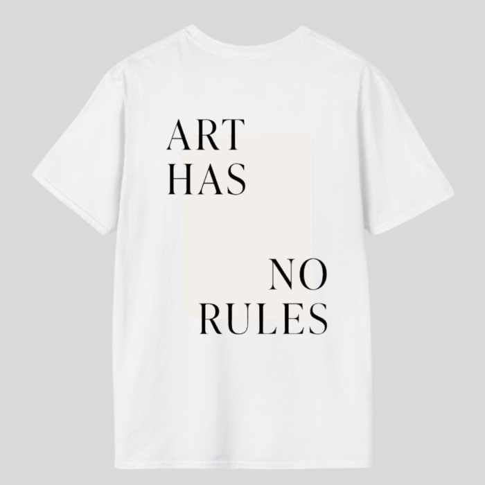 Tricou Unisex  Din Bumbac 100%  Art has no rules [2]