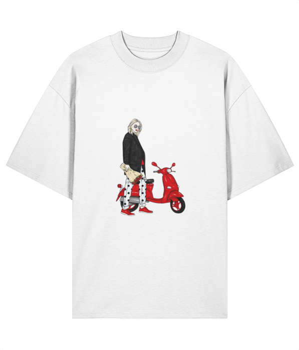 Tricou oversized din bumbac organic Blanca [4]