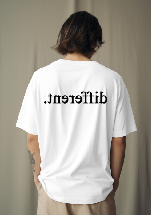 Tricou oversized  din bumbac organic Different [3]
