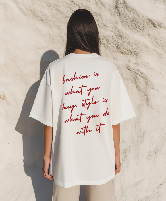Tricou oversized  din bumbac organic Fashion and style [3]