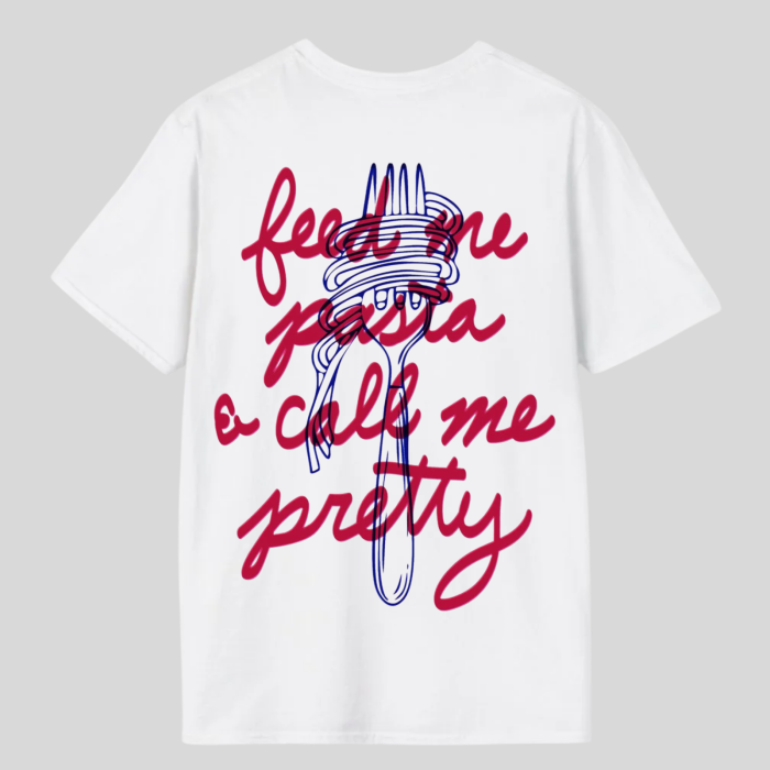 Tricou Unisex Din Bumbac 100%Feed me pasta [2]