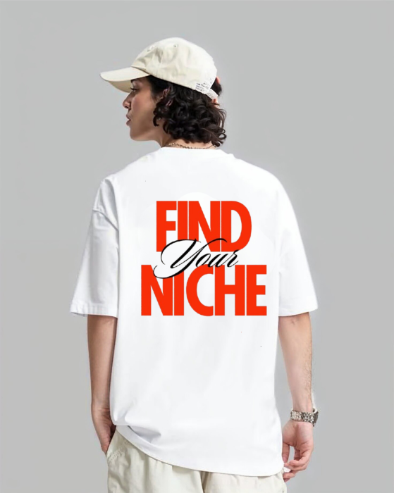 Tricou oversized  din bumbac organic Find your niche [3]