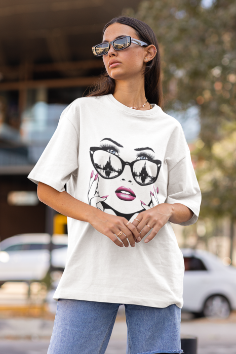 Tricou oversized din bumbac organic Fizz girl [4]