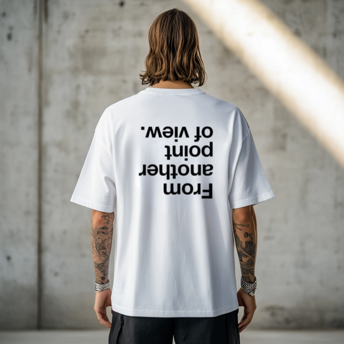 Tricou oversized  din bumbac organic From another point of view [3]