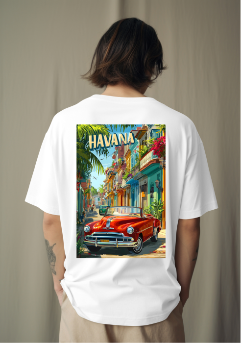 Tricou oversized din bumbac organic Havana [3]