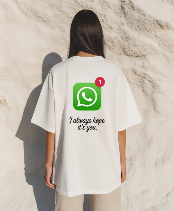 Tricou oversized din bumbac organic  I always hope [3]