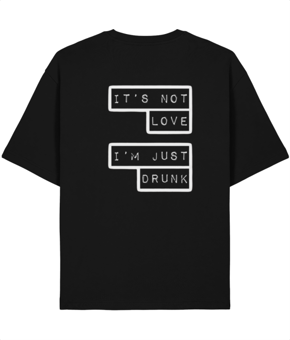 Tricou unisex din bumbac  100%   I  am just drunk [2]