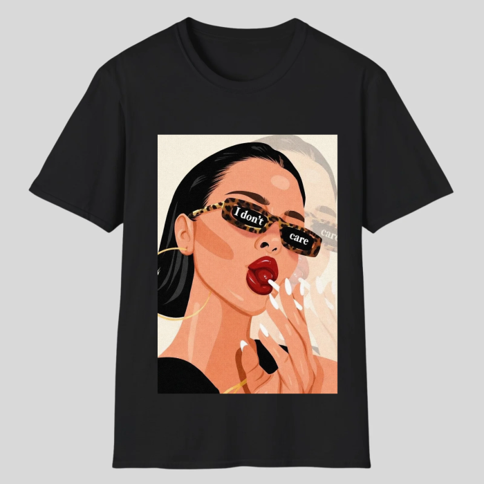 Tricou Unisex  Din Bumbac 100% I don't care [5]