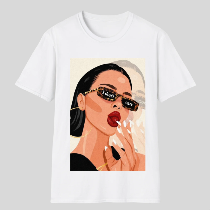 Tricou Unisex  Din Bumbac 100% I don't care [2]