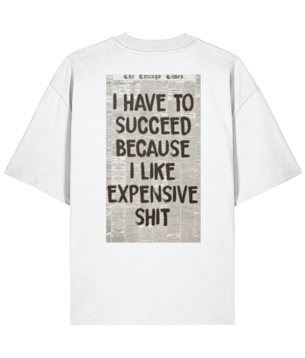 Tricou oversized  din bumbac organic I have to succeed [4]