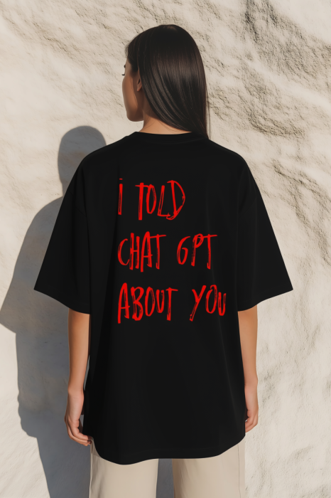 Tricou oversized  din bumbac organic I told Chat GPT [4]