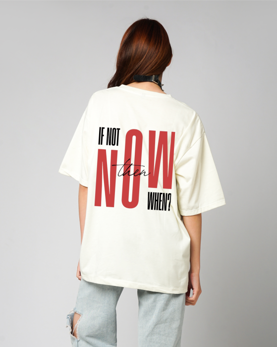Tricou oversized  din bumbac organic If not now when [3]