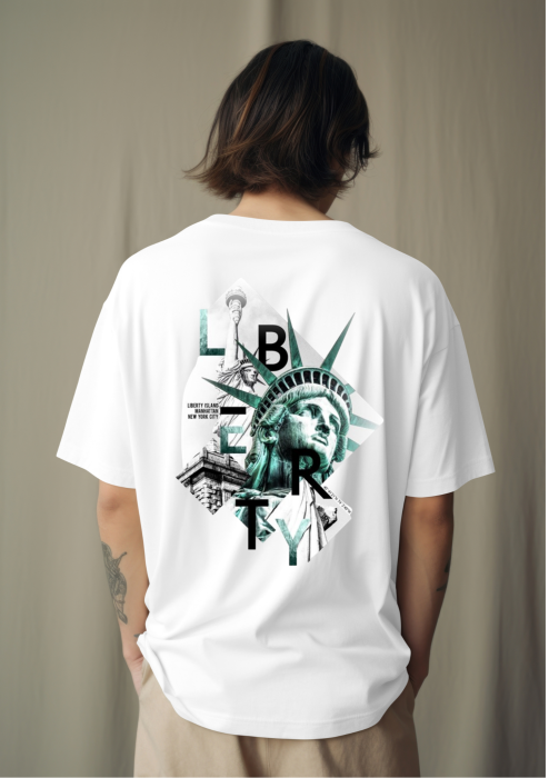 Tricou  oversized din bumbac organic  Liberty [3]