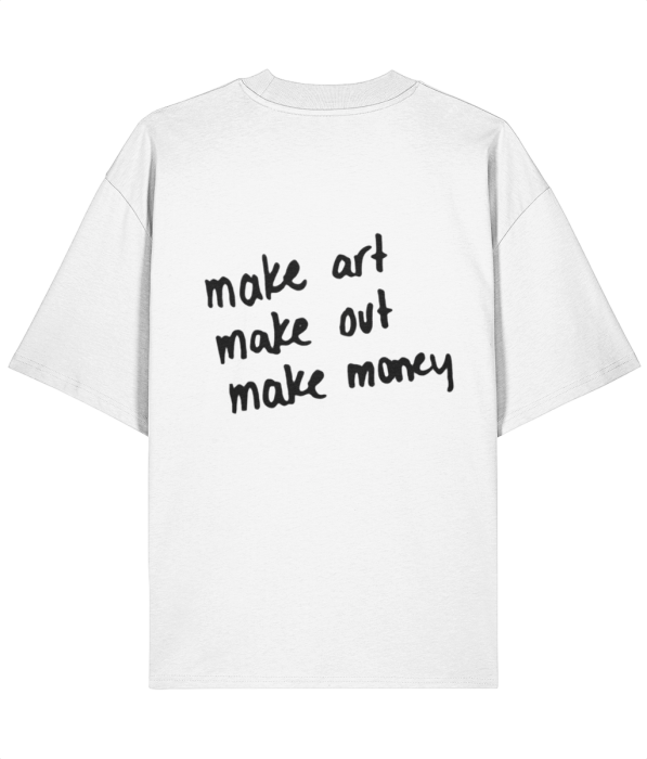 Tricou oversized  din bumbac organic Make art [4]