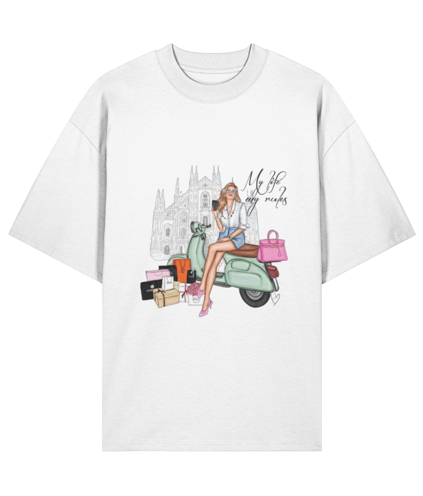 Tricou oversized din bumbac organic My rules [4]