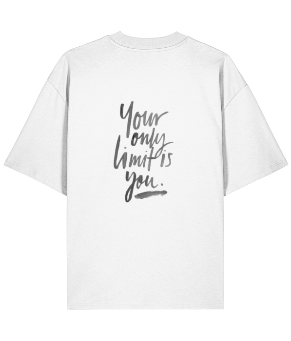 Tricou oversized din bumbac organic  Only limits is you [4]