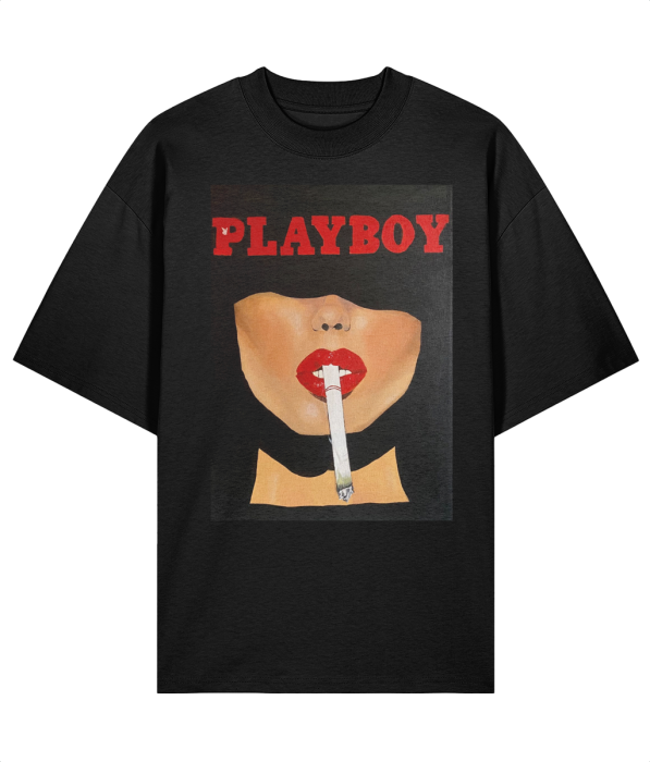 Tricou oversized din bumbac organic Playboy [4]