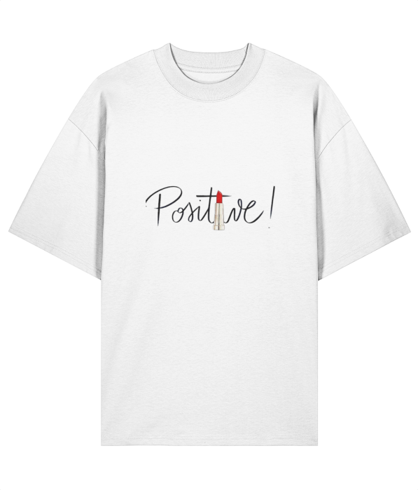 Tricou oversized din bumbac organic Positive vibe [4]