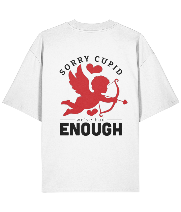 Tricou oversized din bumbac organic  Sorry Cupid [4]