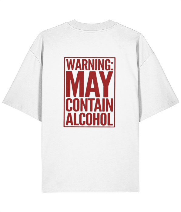 Tricou oversized din bumbac organic  Warning may alcohol [4]