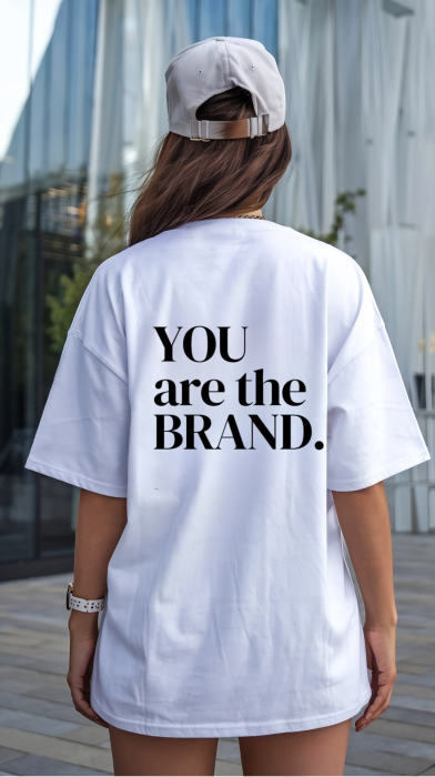 Tricou oversized  din bumbac organic You are the brand [3]