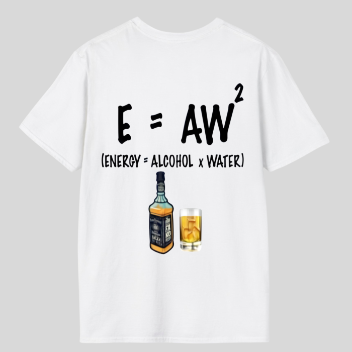 Tricou unisex din bumbac  100%   Alchool and water [2]