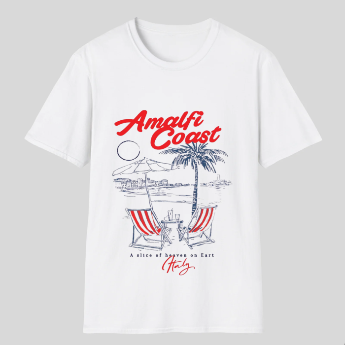 Tricou Unisex Din Bumbac 100% Amalfi Coast [2]