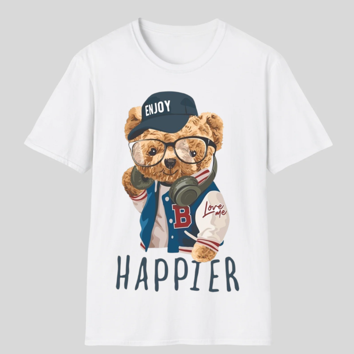 Tricou unisex din bumbac 100% Enjoy happier [2]