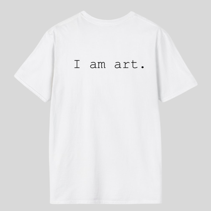 Tricou  unisex din bumbac 100% I am art [2]