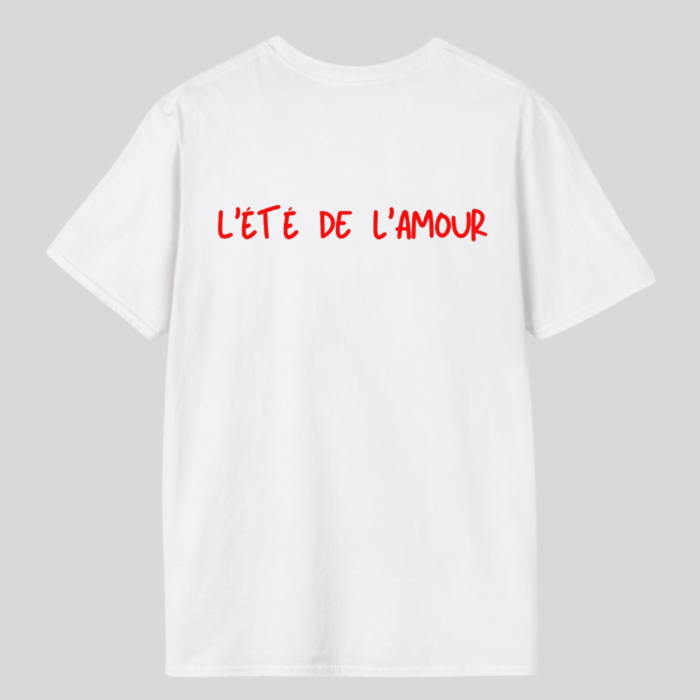 Tricou unisex din bumbac 100% L'été de l'amour [2]
