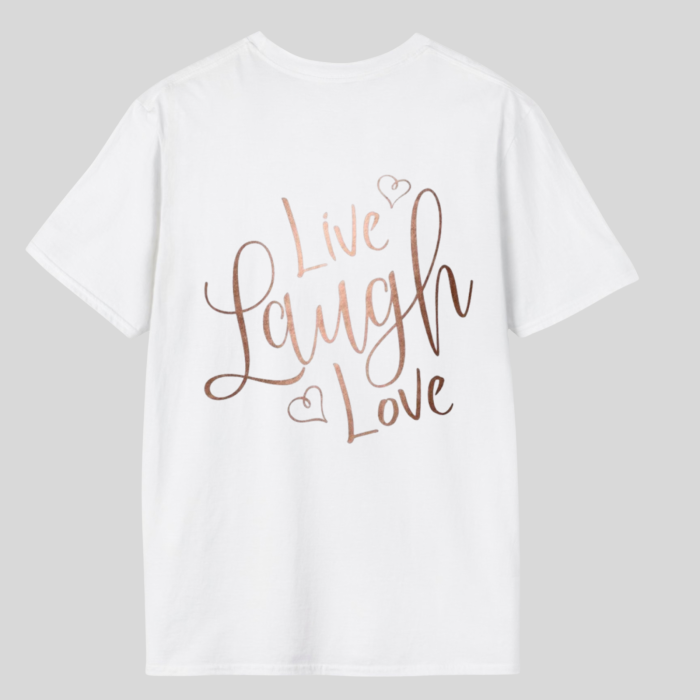 Tricou unisex din bumbac 100% Live laught love [2]