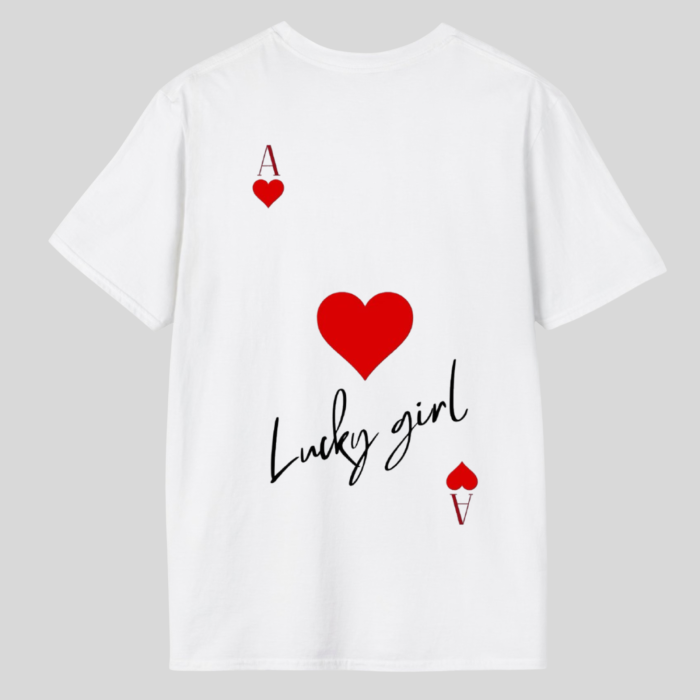 Tricou Unisex  Din Bumbac 100% Lucky girl [2]