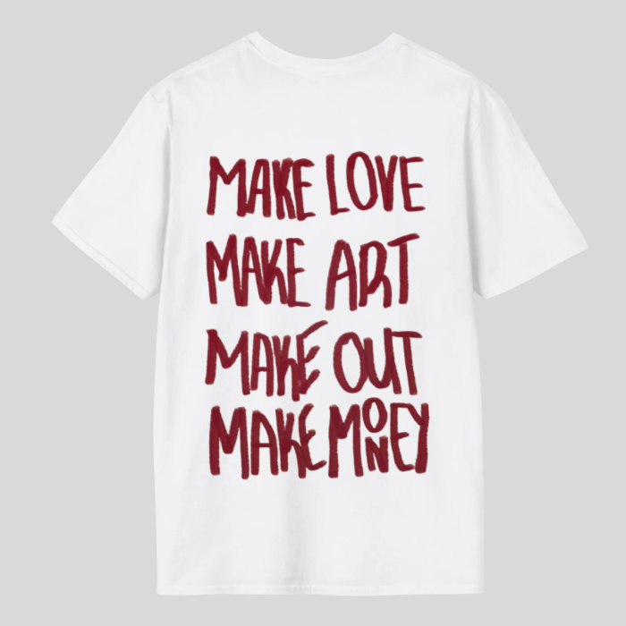 Tricou Unisex  Din Bumbac 100% Make love art out money [2]