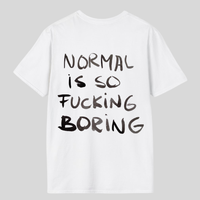Tricou unisex   din bumbac 100% Normal is very boring [2]