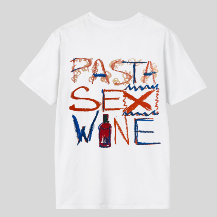 Tricou unisex  din bumbac 100% Pasta sex wine [2]
