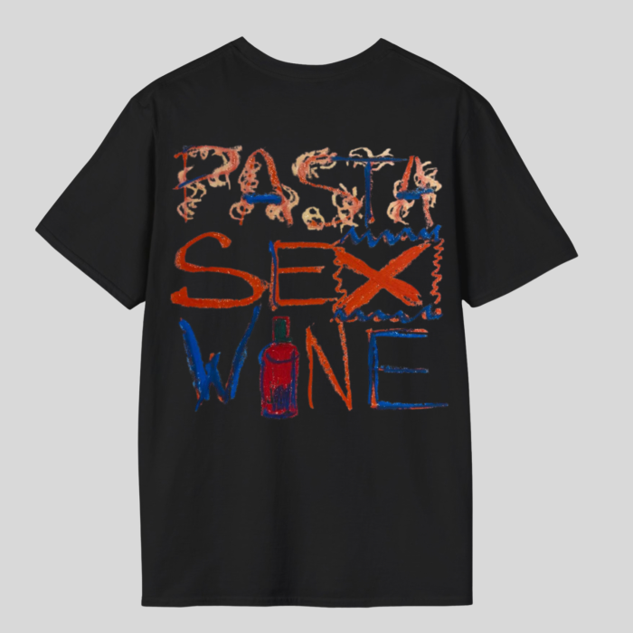 Tricou unisex  din bumbac 100% Pasta sex wine [5]