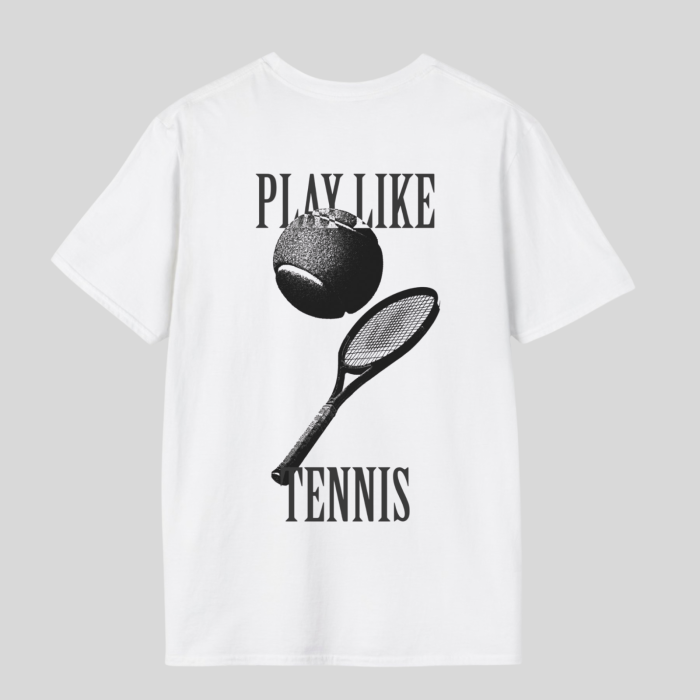 Tricou Unisex Din Bumbac 100% Play like tennis [2]