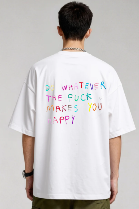 Tricou Unisex  Din Bumbac 100% Do what make you  happy [4]