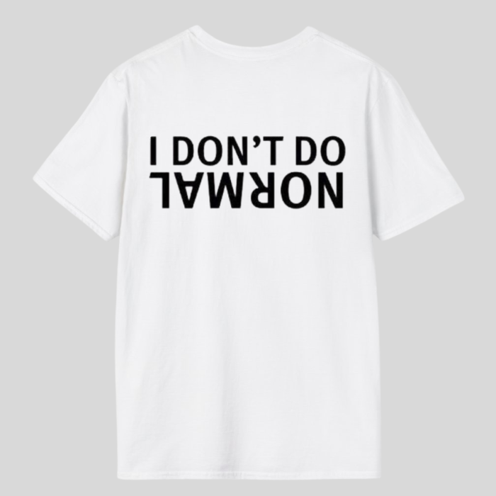 Tricou unisex din bumbac organic I don't normal [2]