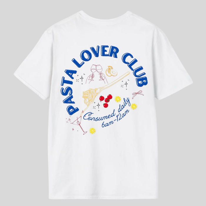 Tricou unisex din bumbac organic Pasta lover club [2]