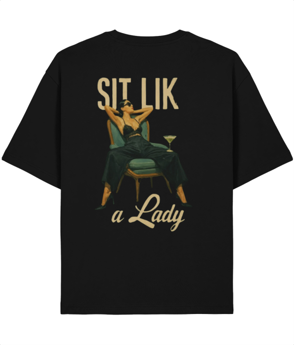 Tricou Unisex  Din Bumbac 100% Sit like a lady [4]