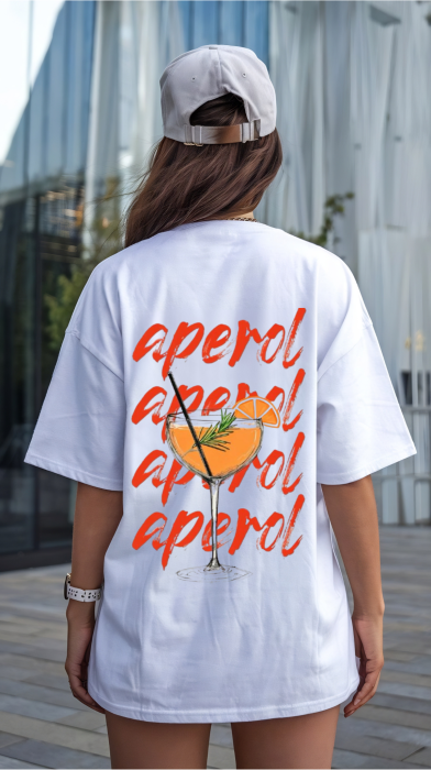 Tricou Unisex Relaxed Din Bumbac Organic Aperol [3]